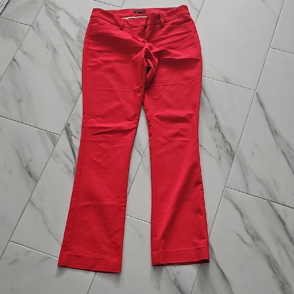 Elegant Red Women's Pants By Express